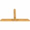 Ekena Millwork Portland Rough Sawn Timber Gable Bracket, Western Red Cedar, 84"W x 49"H x 4"D x 6"F, 14/12 Pitch GBW084X49X0406POR00RWR - alternate 5
